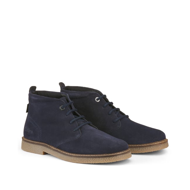 Kick Leo Ankle Boots in Suede, navy blue, KICKERS
