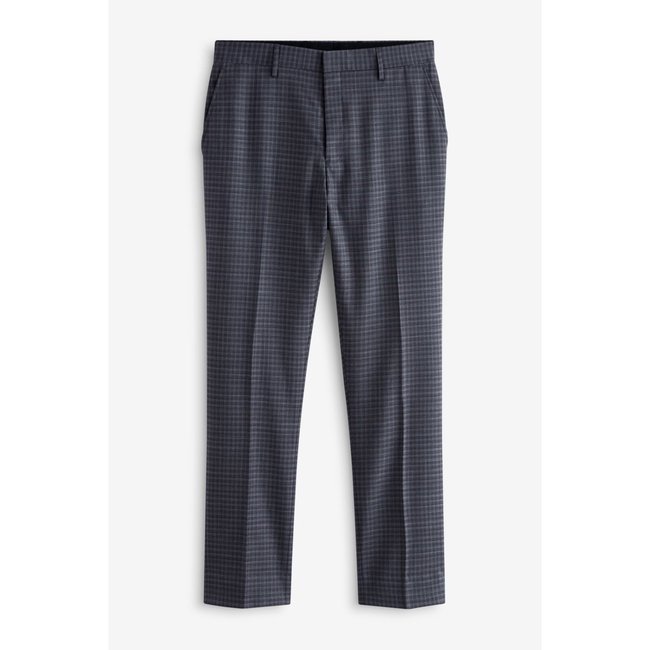 Pantalon de costume slim aux carreaux zignone violet <span itemprop=