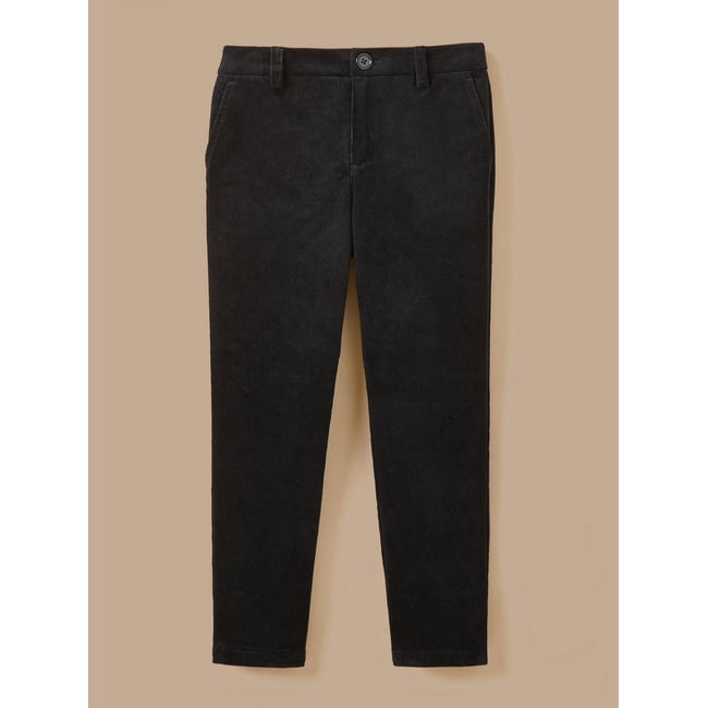 Pantalon de costume velours  - Collection Fêtes et Mariages noir <span itemprop=