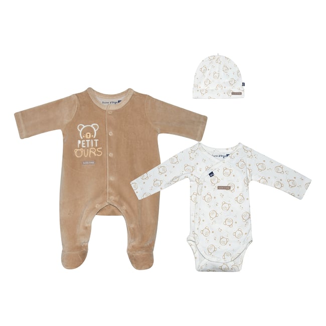Trousseau de naissance remon beige <span itemprop=