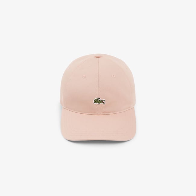 Casquette twill de coton saumon <span itemprop=