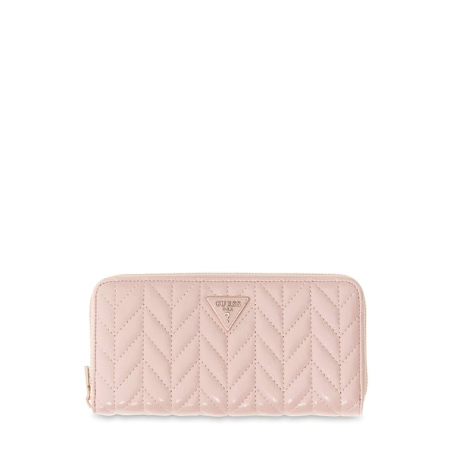 Portefeuille Matelassé Cheryl rose poudré <span itemprop=