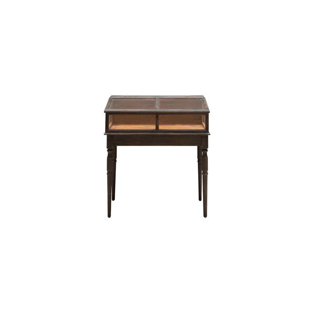 Vitrine en bois FON TANIA Couleur bois fonce <span itemprop=