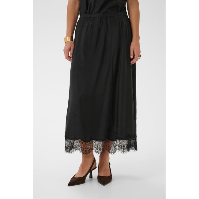 Jupe casual noir <span itemprop=
