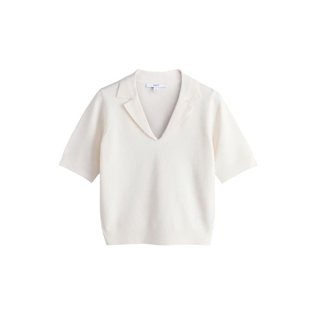 Polo ultra-doux à col ouvert - NEXT