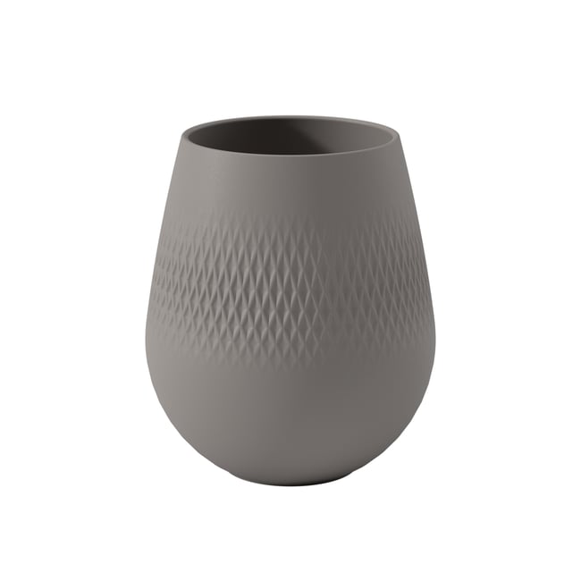 Vase Carré MANUFACTURE Couleur taupe <span itemprop=