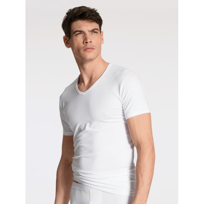 Shirt à manches courtes, duo-pack manches courtes Coton NATURAL BENEFIT blanc <span itemprop=