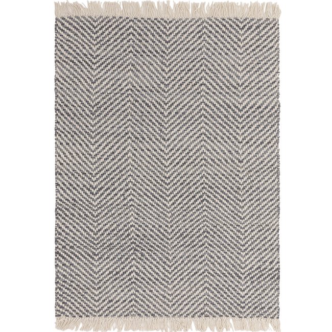 Hand Woven Boho Style Jute Mix Rug - SO'HOME