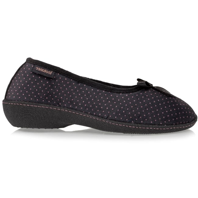 Chaussons Ballerines noir <span itemprop=