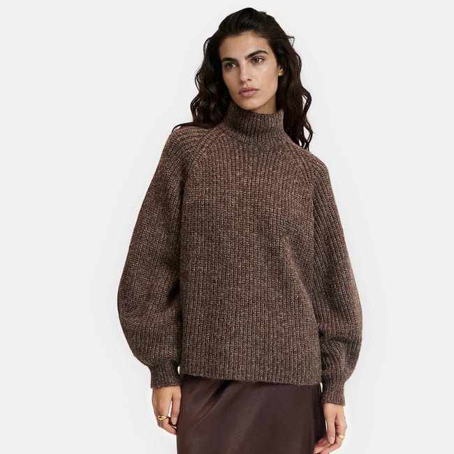 Pull col montant côtelé - LA REDOUTE COLLECTIONS