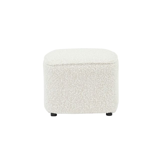 Pouf en bouclette écru Jona - ZAGO