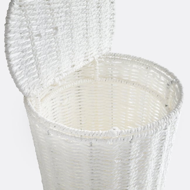 Poubelle De Cuisine/salle De Bain 10L - Blanc, Design Contemporain, Neuf