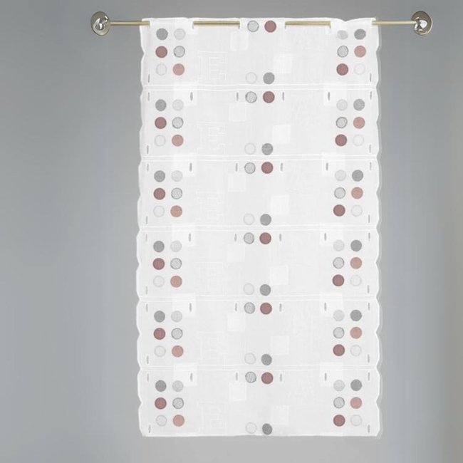 Modulable brodé de lettres et cercles colorés - HOME MAISON