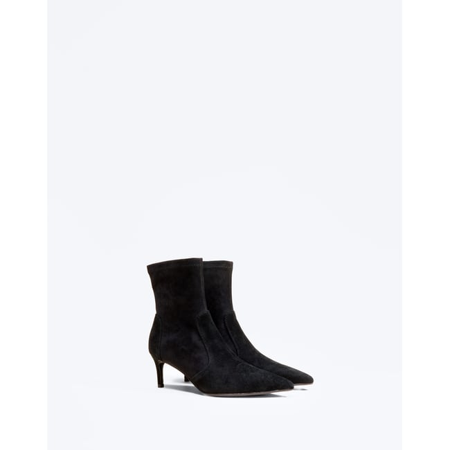 Bottines à bout pointu OPHELIA LOW noir <span itemprop=
