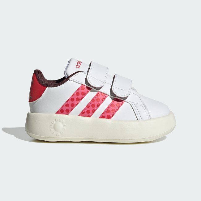 CHAUSSURE ADIDAS DISNEY MINNIE MOUSE GRAND COURT 2.0 BÉBÉS cloud white / pink fusion / pure ruby <span itemprop=