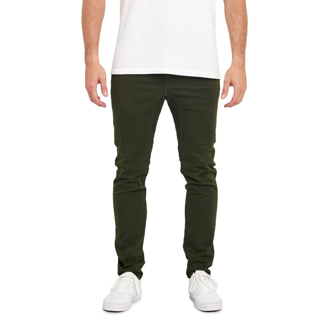 PANTALON STRAIGHT KONG vert <span itemprop=
