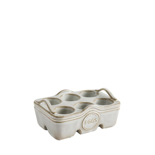 Rangement pour œufs avec badge style rustique Couleur naturel <span itemprop=