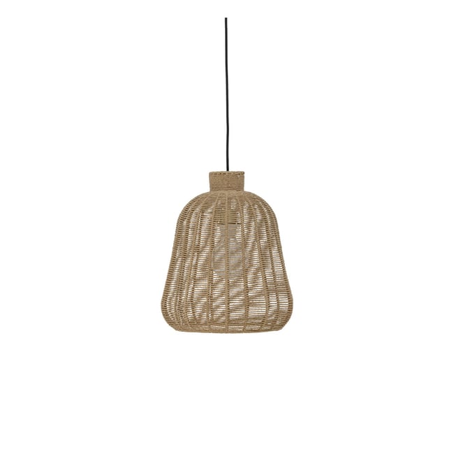 Suspension en papier tressé - FELIZIA Couleur naturel <span itemprop=