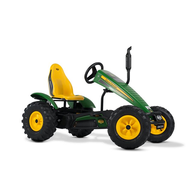 Kart à pédale électrique tracteur XXL John Deere E-BFR vert <span itemprop=