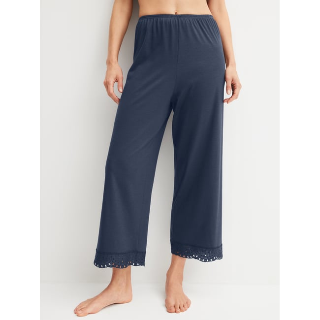 Pantalon de pyjama 7/8 Coton FAVOURITES TILES peacoat blue <span itemprop=