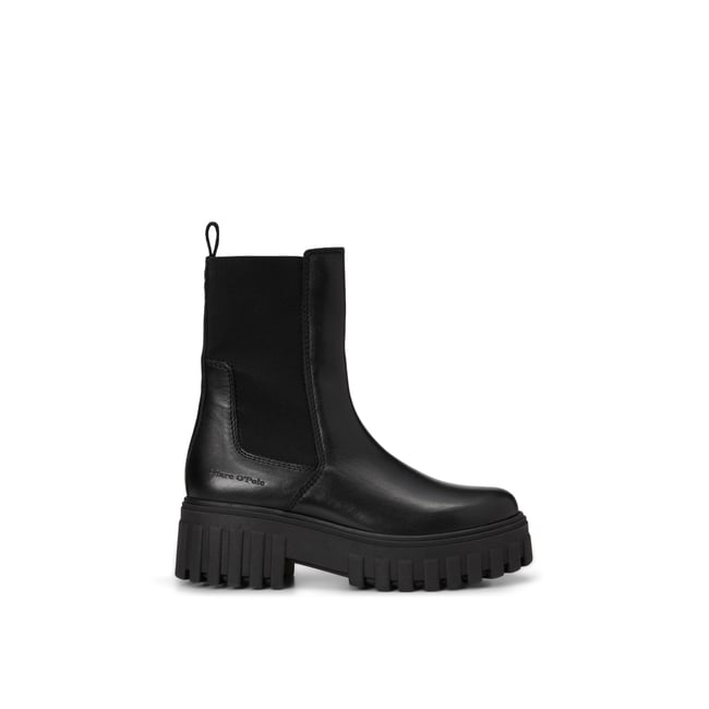 Bottines Chelsea, modèle Valva en cuir de vachette de qualité supérieure - MARC O'POLO