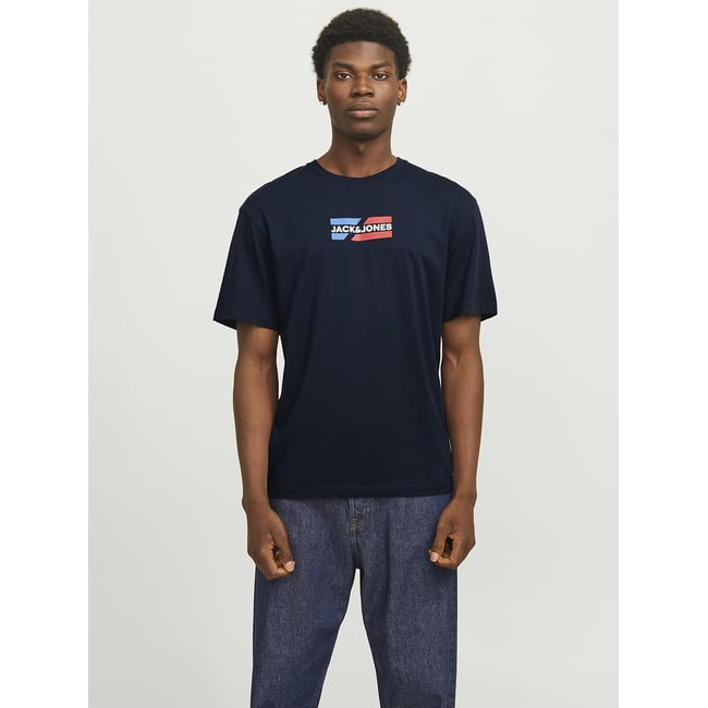 T-shirt manches courtes bleu marine <span itemprop=