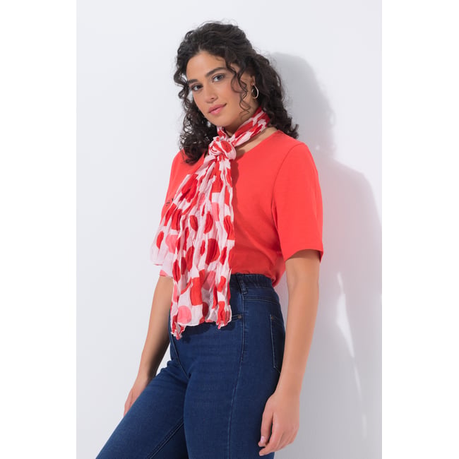 Écharpe effet froissé, motif à pois - ULLA POPKEN