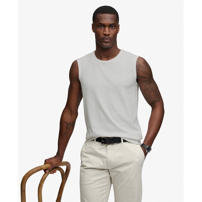Débardeur en coton et lin classique - SUPERDRY