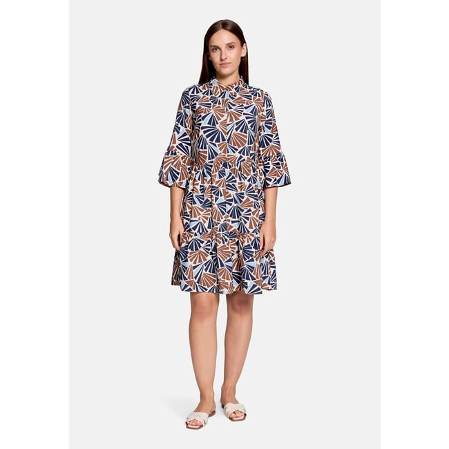Robe à volants à imprimé nature/brown <span itemprop=