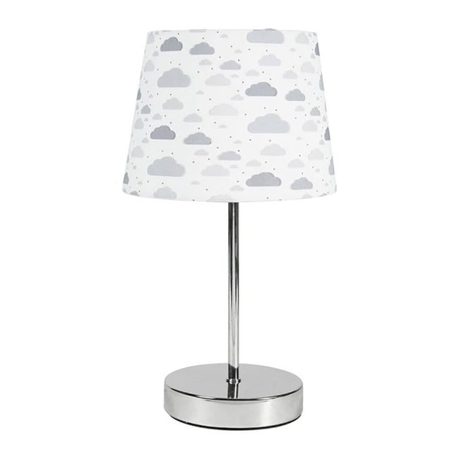 Lampe pied métal argenté Brume Couleur v019844 <span itemprop=