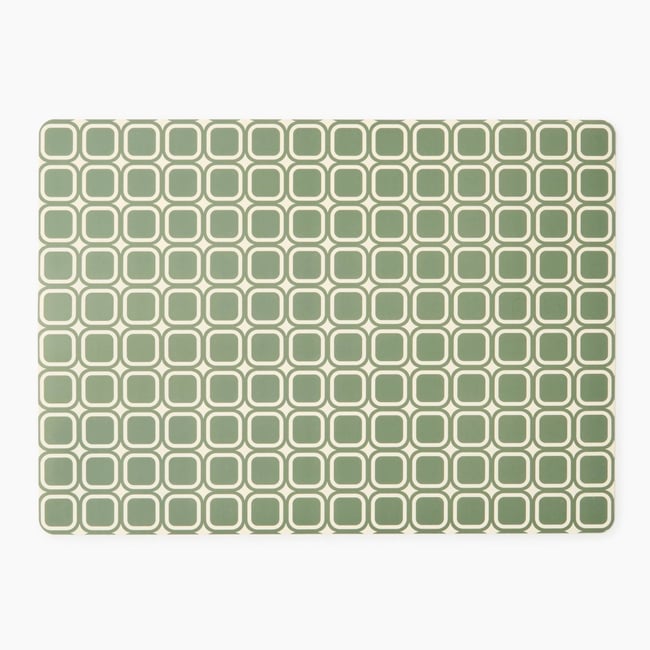 Set de table imprimé rayé, 31x43cm spring <span itemprop=