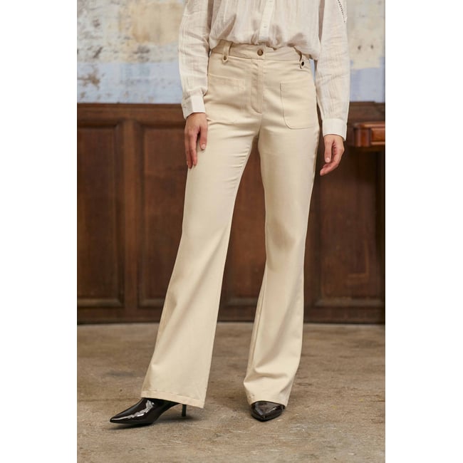Pantalon flare uni PHINA - LA PETITE ETOILE