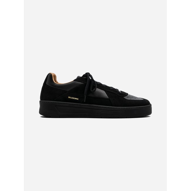 Basket cuir et suède B8 noir <span itemprop=