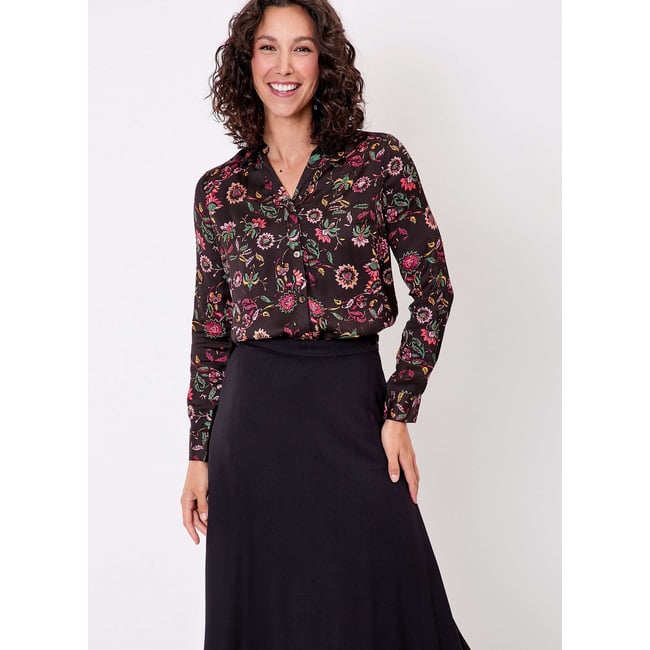 Chemise droite satinée REY - LA FIANCÉE