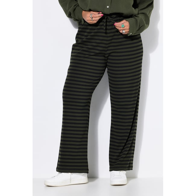 Pantalon large en jersey côtelé à rayures - STUDIO UNTOLD