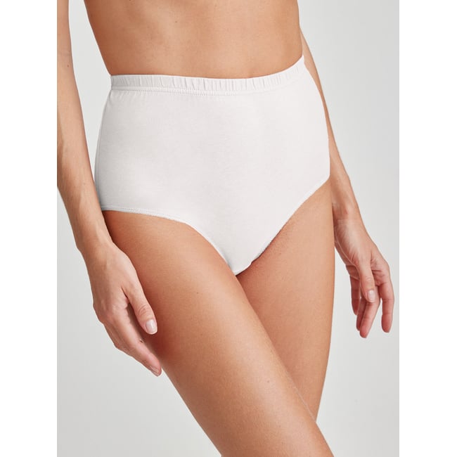 Lot de 10 culottes pur coton blanc + noir + beige <span itemprop=