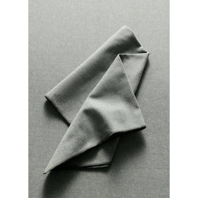 Lot de 2 serviettes de table en coton jacquard à carreaux marron <span itemprop=