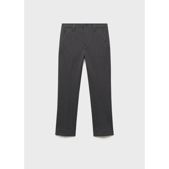 Pantalon skinny crop gris chiné foncé <span itemprop=