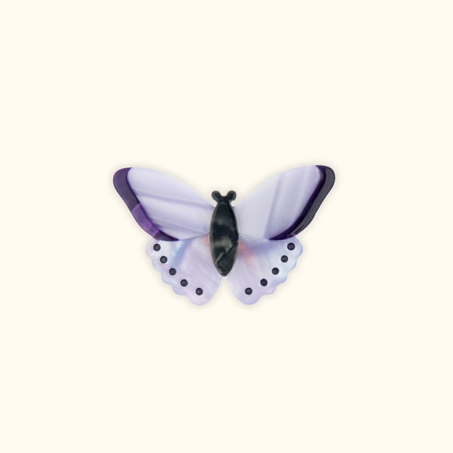 Barrette PAPILLON MAUVE mauve <span itemprop=