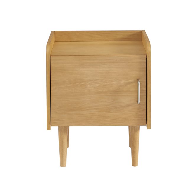 Table de chevet 1 porte TWIGGY Couleur chêne clair <span itemprop=