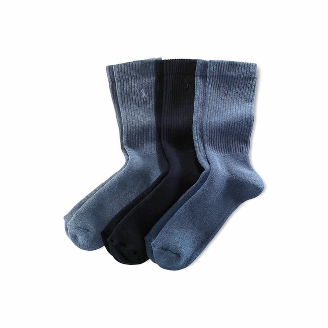 Lot de 3 paires chaussettes sport bleu <span itemprop=