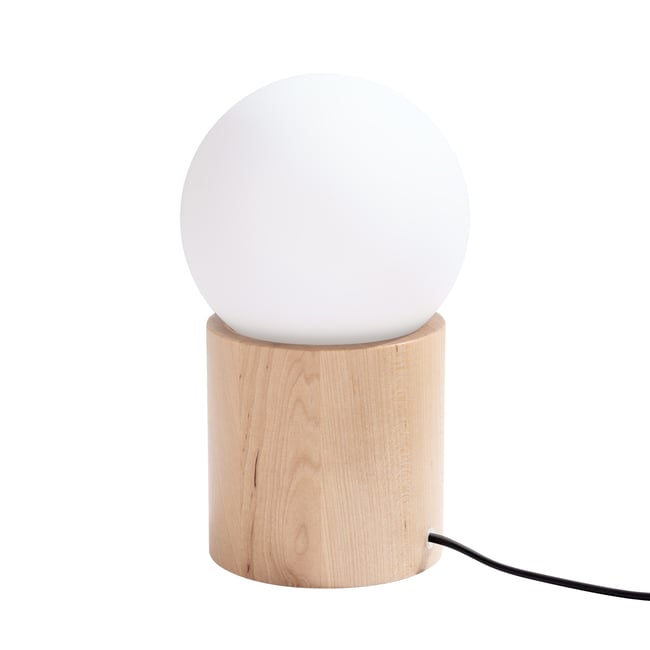 Lampe à poser Bois Bois Naturel G9 1 Boomo Couleur marron <span itemprop=