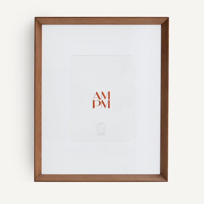 Cadre photo en chêne teinté noyer, hauteur 53 cm, ODILON Couleur noyer <span itemprop=