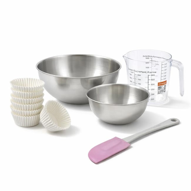 Set de 104 ustensiles de pâtisserie moules SMART PASTRY blanc <span itemprop=
