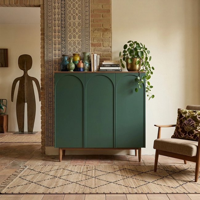 Комод с тремя дверками зеленый SO'HOME