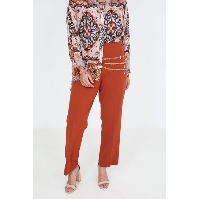 Pantalon tailleur droit uni - JEAN-MARC PHILIPPE