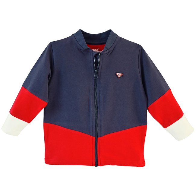 Cardigan garcon marine bleu <span itemprop=