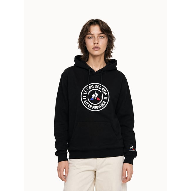 Sweat à capuche Unisexe City noir <span itemprop=