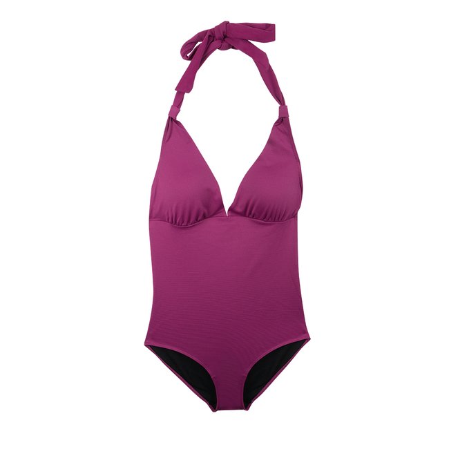 Maillot de bain menstruel 1 pièce prune <span itemprop=