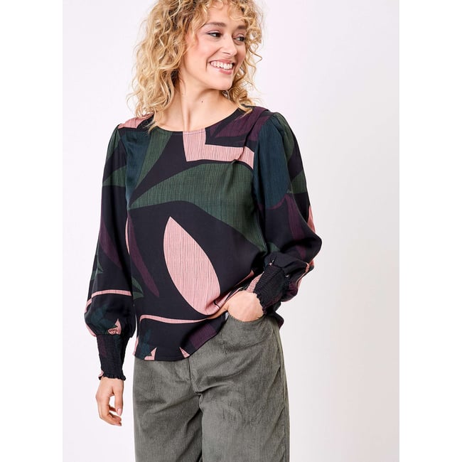 Blouse fluide satinée SHAYAN - LA FIANCÉE